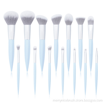 Oem 14Pcs makeup custom logo makeup brush set